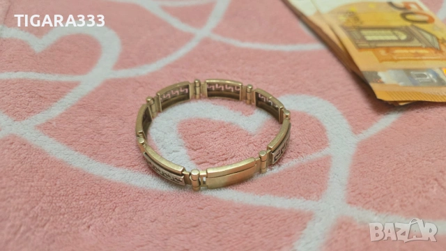 Златна гривна, снимка 5 - Гривни - 54019993