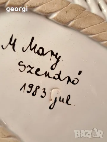 ажурно керамично плато с цветя  23/4, снимка 5 - Други - 49332240