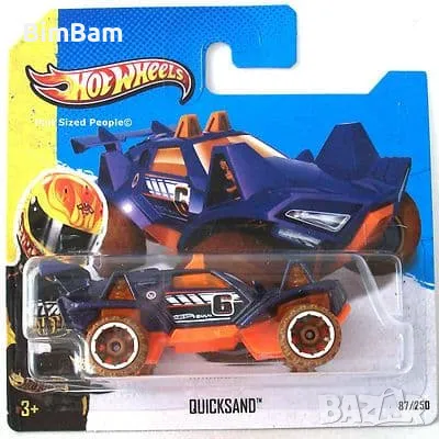 Оригинална колекционерска количка Hot Wheels 2013 Quicksand / син и зелен цвят, снимка 1 - Коли, камиони, мотори, писти - 47102702