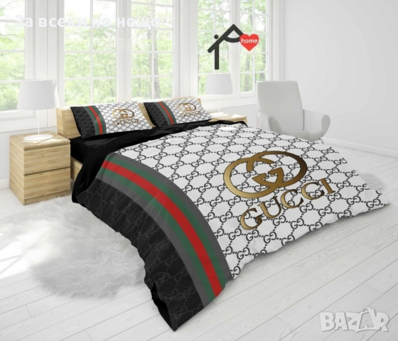 Gucci Спален Комплект Гучи - Налични Различни Цветове Код E646, снимка 2 - Спално бельо - 51479248