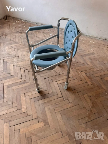 Сгъваем инвалиден стол с гърне на колелца MBK-156, снимка 4 - Други - 53912688