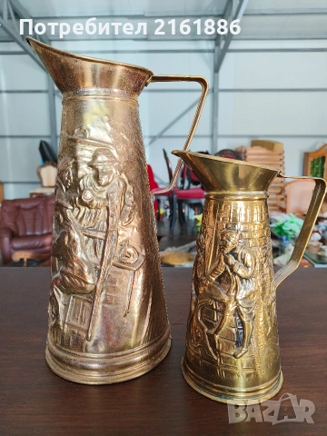 Уникални релефни месингови кани 