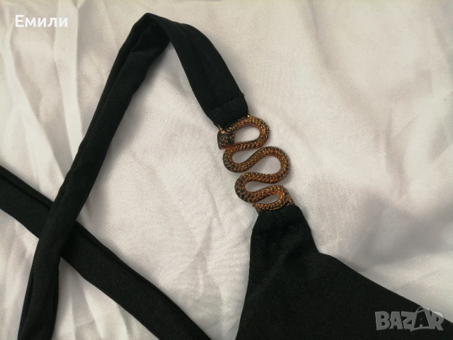 S, M нов комплект дамски бански от две части със змии, снимка 10 - Бански костюми - 50929648