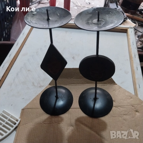 два броя свещници , снимка 5 - Антикварни и старинни предмети - 52005192