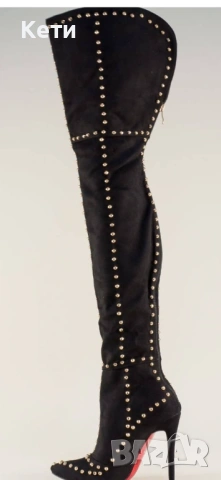 Търся този модел велурени чизми, снимка 3 - Дамски ботуши - 53070881