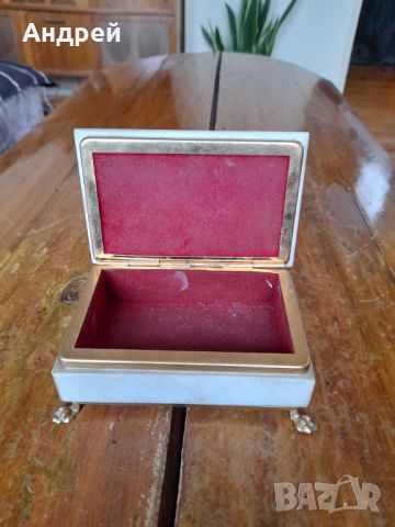 Стара мраморна кутия за бижута #5, снимка 3 - Други ценни предмети - 45845055