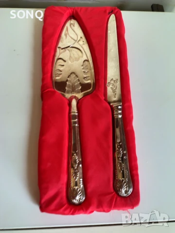 Прекрасен Посребрен Комплек За Сервиране