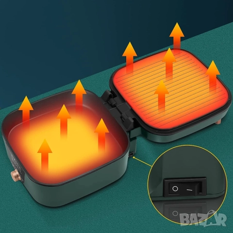 Мултифункционален Електрически Съд за Готвене Пържене Варене Задушаване UTEN Electric Hot Pot B-2, снимка 12 - Мултикукъри - 52722022