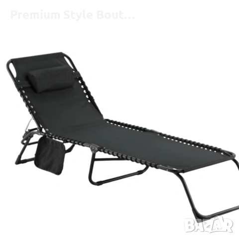 Сгъваем градински шезлонг - легло с джоб - пълен релакс и комфорт, снимка 10 - Други стоки за дома - 53837888