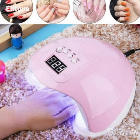 Професионална UV/LED лампа POLYUV 110W – За всички гел лакове, авто сензор, таймери