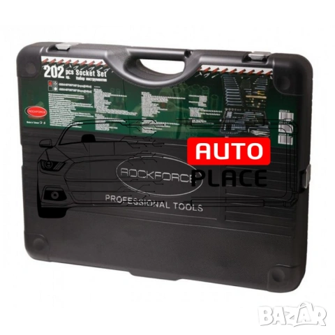 Гедоре 202 части RockForce 1/4″, 3/8″, 1/2″, снимка 2 - Гедорета - 53909401