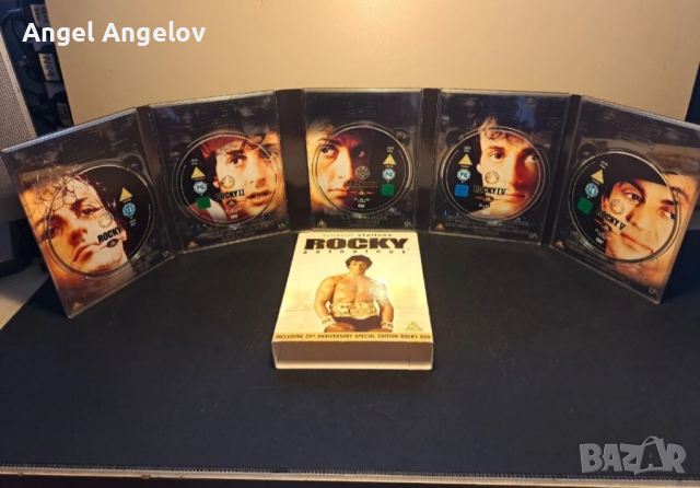 Rocky Anthology 5 Disc DVD Box Set БЕЗ БЪЛГАРСКИ СУБТИТРИ-АНГЛИЙСКО ИЗДАНИЕ , снимка 4 - DVD филми - 45047203