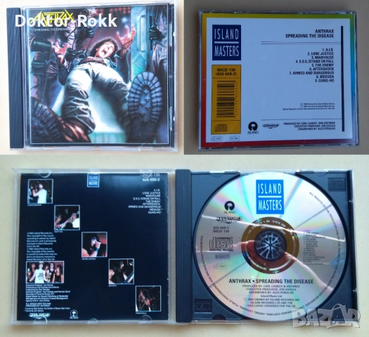 Anthrax & Azriel – оригинални издания (Thrash & hardcore CD), снимка 3 - CD дискове - 37420219