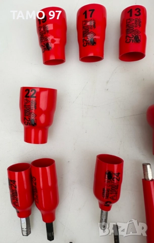 LEMP - Комплект от професионални изолирани инструмент 1000V VDE за електротехници, снимка 4 - Куфари с инструменти - 52958077