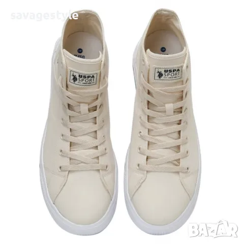 Мъжки спортни обувки US POLO Assn Socrates Shoes Beige, снимка 4 - Маратонки - 47516814