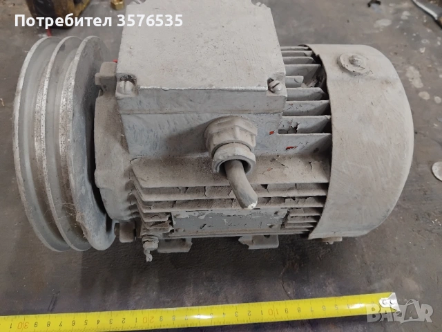 Руски алуминиев ел. двигател 0.55 kW, 1400 об/мин - на лапи