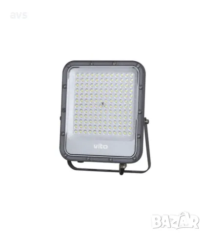 LED прожектор 100W 6000K VITO сив, снимка 1 - Соларни лампи - 48450826