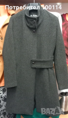Дамско палто от кашмир и вълна, снимка 5 - Палта, манта - 52177435