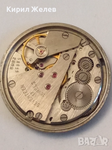Механизъм с циферблат от стар ръчен часовник 52054, снимка 6 - Мъжки - 52299881