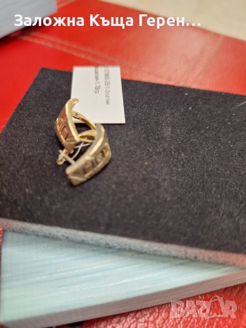 Златни обеци 1,78гр, снимка 3 - Обеци - 52520648