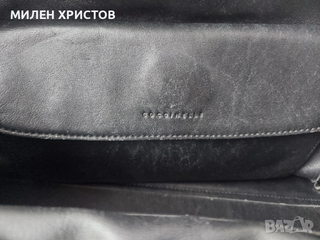 COCCINELLE 100% Оригинал Естествена кожа 35см/24см/18см, снимка 12 - Чанти - 52100077