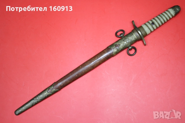 Имперски японски военноморски офицерски кортик., снимка 3 - Антикварни и старинни предмети - 51849032