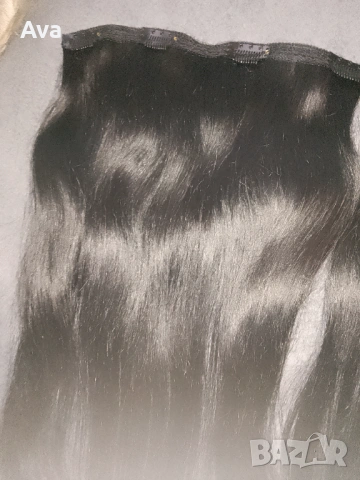 Beauty Works черни удължения за коса 16 инча , снимка 5 - Аксесоари за коса - 49052937