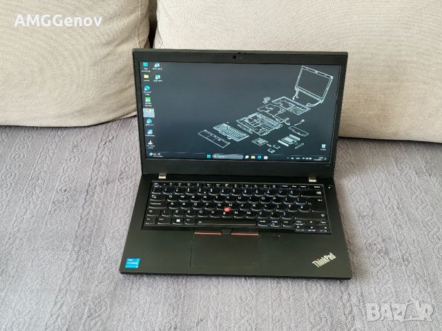 14’FHD IPS/i5-1135G7/16GB DDR4/Thinkpad L14 Gen2/256GB SSD, снимка 2 - Лаптопи за работа - 46319949