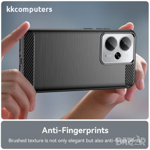 Realme 14 5G / 14T 5G Carbon Fiber Калъф и Протектор, снимка 6 - Калъфи, кейсове - 50653515
