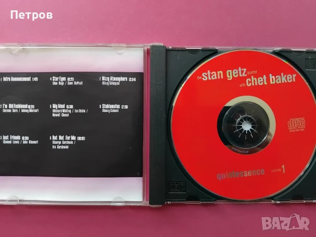 Stan Getz и Chet Baker – албумът “Quintessence, Volume 1 , снимка 2 - CD дискове - 51211528