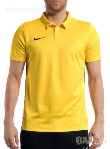 NIKE Dry Academy 18 Short Sleeve Polo Yellow, снимка 1 - Тениски - 46955170