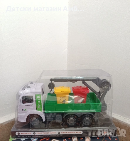 Детски камион за боклук, снимка 2 - Коли, камиони, мотори, писти - 53231567