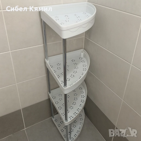 Ъглова въртяща се поставка Corner Storage Rack, снимка 2 - Декорация за дома - 52556881