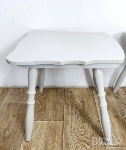 Комплект дървени табуретки , снимка 4 - Столове - 53659192