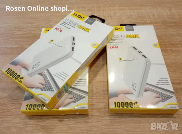 Външна батерия powerbank KLGO 10000mAh KP-56, снимка 2 - Друга електроника - 48041475