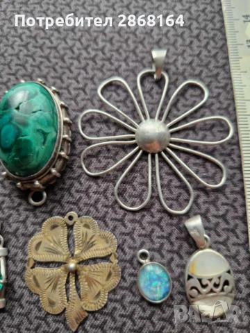 Много стари сребърни висулки, снимка 2 - Антикварни и старинни предмети - 50613822