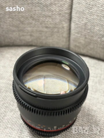 Обектив Samyang 85mm T1.5 VDSLR (Nikon F) – Отличен за портрети, снимка 3 - Обективи и филтри - 53611374