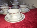 Разкошен порцеланов сервиз за чай -Полша- пълен комплект, снимка 9
