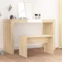 Табуретка за тоалетка, дъб сонома, 70x35x45 см, инженерно дърво Код P381, снимка 3