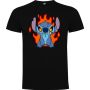 Нова детска тениска със Стич (Stitch) - Angry Stitch в черен цвят, снимка 1 - Детски тениски и потници - 45418678