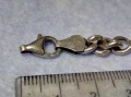 СТАРА СРЕБЪРНА КАРАБИНКА ЗАКОПЧАЛКА За КОЛИЕ ЛАНЕЦ ВЕРИЖКА ГРИВНА СРЕБРО 925 ПРОБА 49327, снимка 3