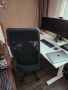 Офис стол тъмносиво,черно, снимка 4