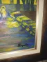 Масло на платно. Подписана испанска картина. Стилна рамка с размери от снимките. Цена 100 лв. Пълен , снимка 6