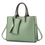 Дамска тънка правоъгълна чанта - текстурирана повърхност / три презрамки, 6цвята , снимка 4
