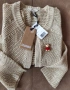 Zavanna нова къса жилетка плетиво с брошка тип Max Mara, снимка 3