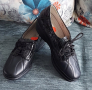 Естествена кожа / маркови ортопедични обувки - половинки "Waldlaufer" luftpolster / номер 37,5 , снимка 1 - Дамски ежедневни обувки - 44985996