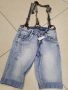 Дамски къси панталони с тиранти/ Размер М , снимка 1 - Панталони - 45872066