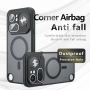 Магнитен Матов Калъф за Nothing Phone (4a) Pro - TPU+PC, 2.4m Airbag, 0.5mm защита, Черен, снимка 2