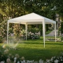 Градинска шатра тип "павилион", 3x3м, Водоустойчива, Прахово боядисана стомана, Бяла Нов Промоция, снимка 1