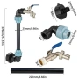 4902 Удължител за цистерна 50 см с месингов кран – Пълен монтажен комплект, снимка 4